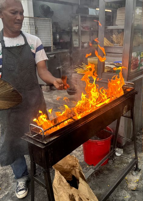 The smoky charcoal grills of old Ipoh.