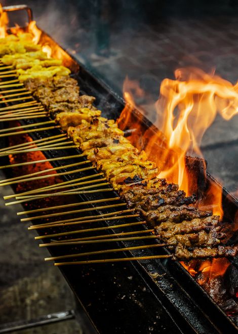 The smoky charcoal grills of old Ipoh.