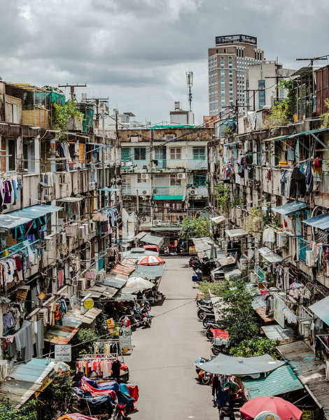 Visit the famous Nguyen Thien Thuat apartments