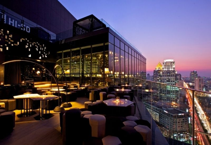 best sky bar in bangkok - HI-SO Rooftop Bar