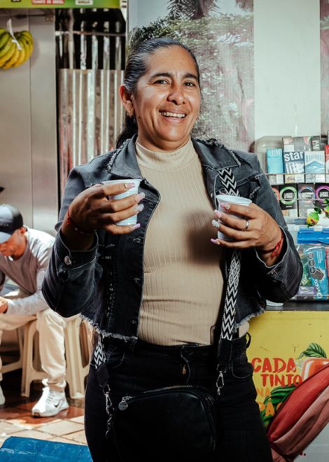 The humble tinto vendors who keep Medellín caffeinated throughout the day.