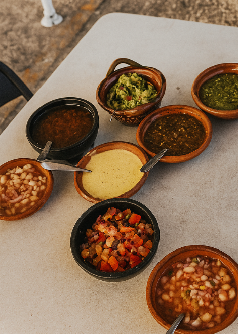 Every stop has its own homemade signature salsa