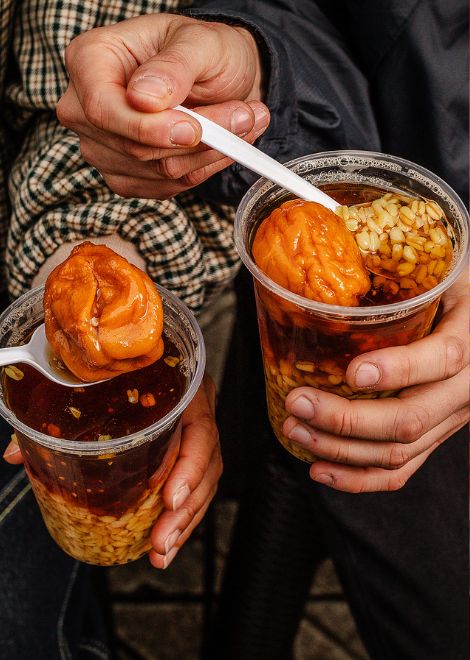 Part drink, part dessert, mote con huesillo is a summertime favourite found throughout Chile