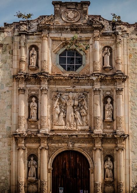Pass some of Oaxaca's most beautiful buildings like the Templo De San Agustín