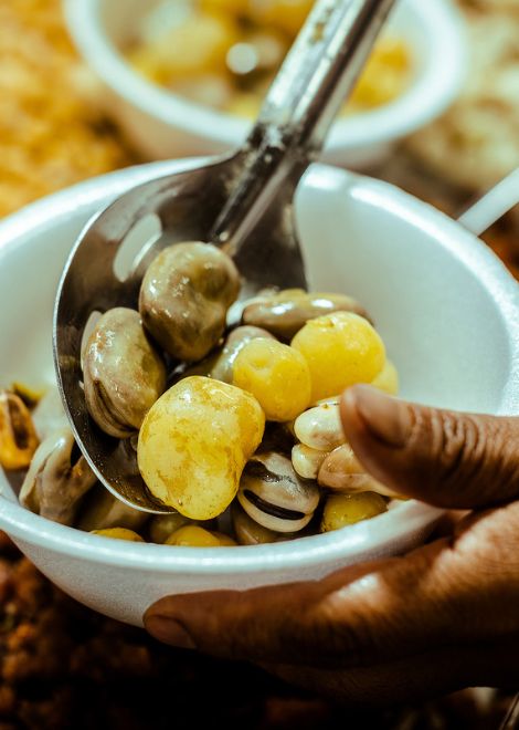 Tender habas con melloco, a hearty taste of the Ecuadorian Andes.