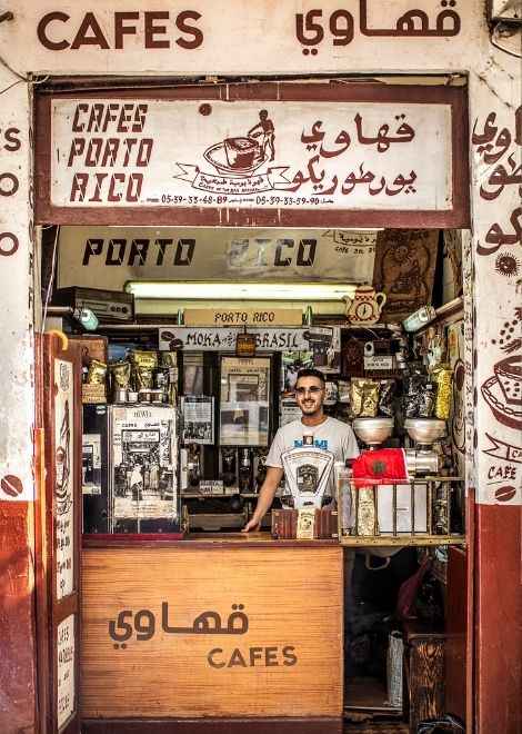 Sign off with a dark, Moroccan roasted coffee
