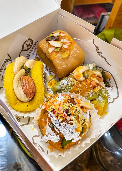 Conclude on a sweet note with malai gilauri and laung lata.