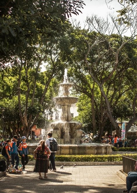 Between tastings, wander through Antigua's beautiful historic centre.