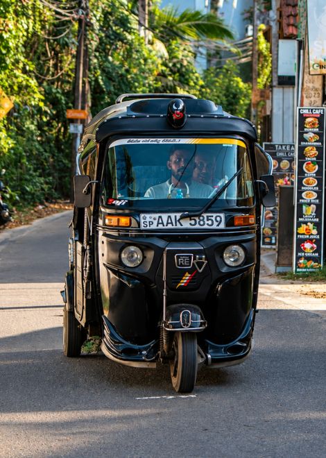Hop aboard your trusty tuk-tuk for the day.