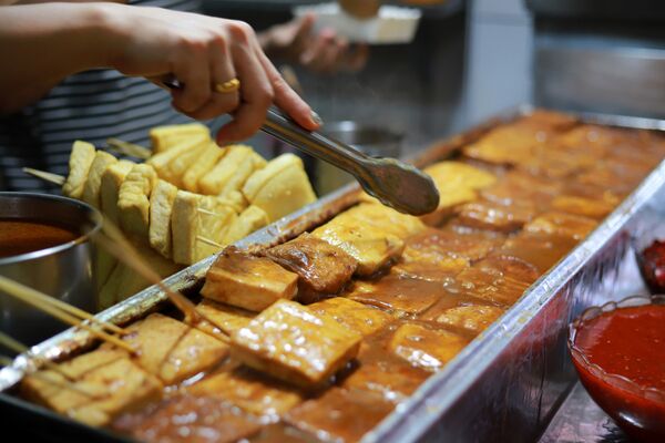 Hong Kong street food - stinky tofu