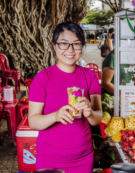 Fresh fruits at a sweet stop