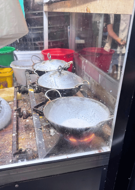 See Sri Lanka's iconic egg hoppers cooked fresh to order.