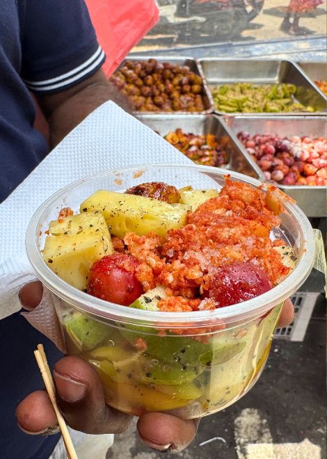 Colourful acharu, Sri Lanka's sweet, sour and spicy fruit pickle.