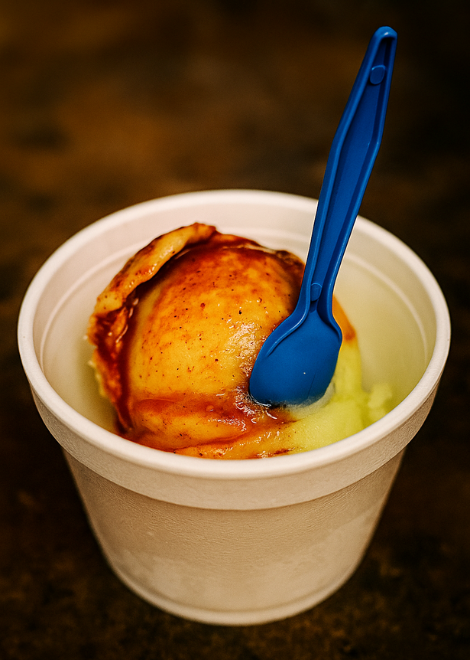 Tart nieves with chilli-spiked chamoy, the perfect palette cleanser