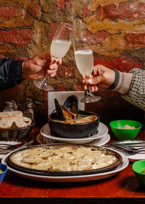 Fresh ceviche, machas a la parmesana, and steaming paila marina showcase Chile's deep connection to the Pacific Ocean