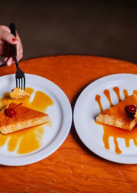 Sign off on a sweet note with creamy Mexican flan