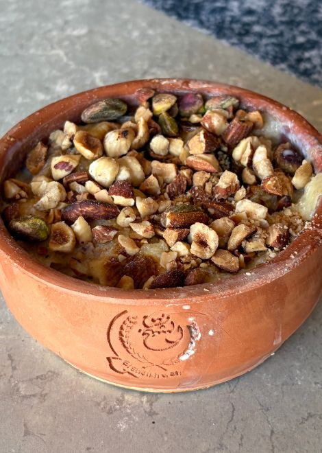 Warm om ali, Egypt's answer to the bread and butter pudding.