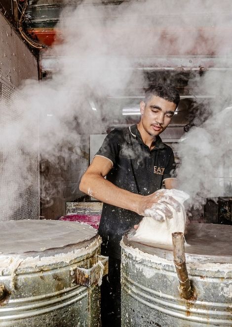 Warqa pastry makers in the Main Market