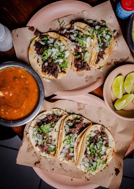 Tender beef suadero tacos 