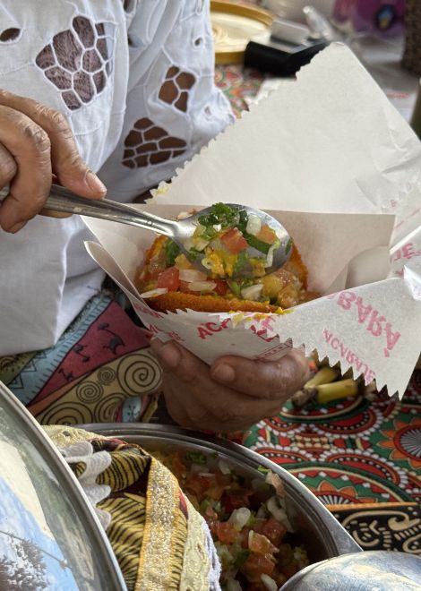 Taste Brazilian classics like acarajé stuffed bean fritters