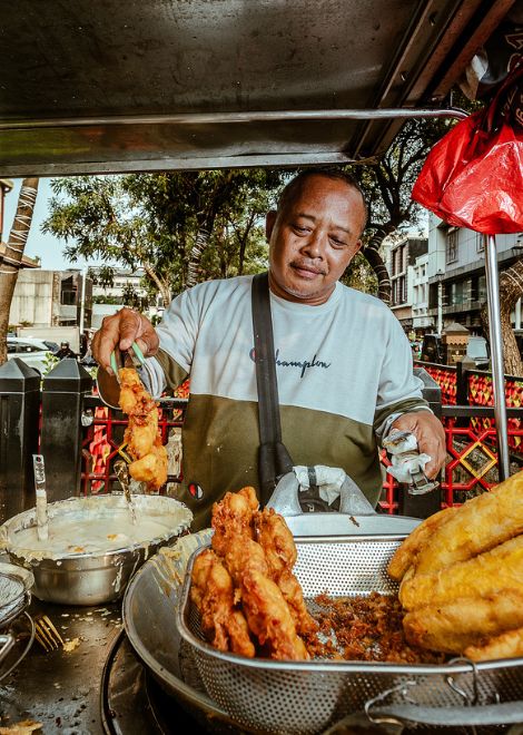 The food heroes of Jakarta. 