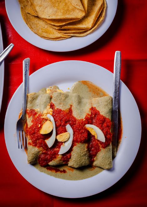 Taste dishes with ancient Mayan roots