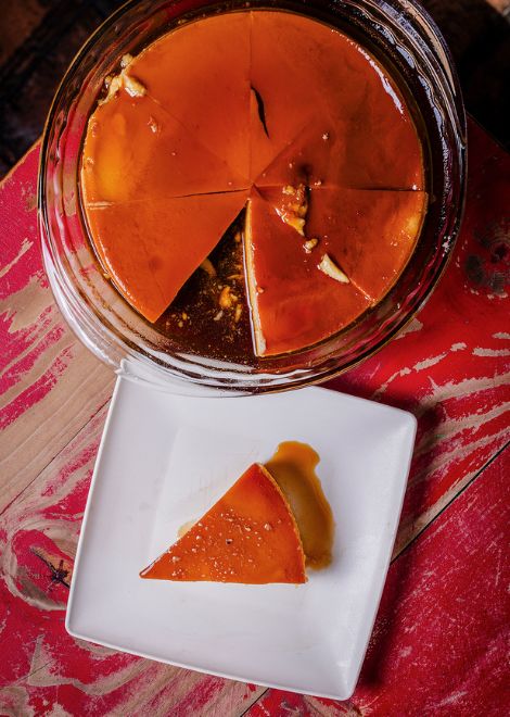 Sign off with classic Mexican flan