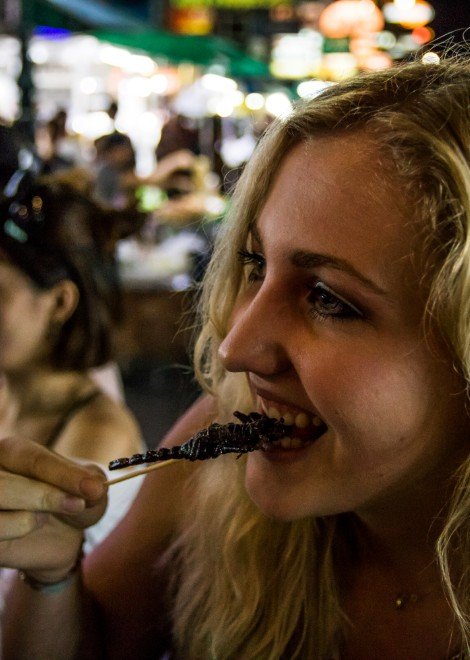 Brave enough to try fried bugs in Bangkok?
