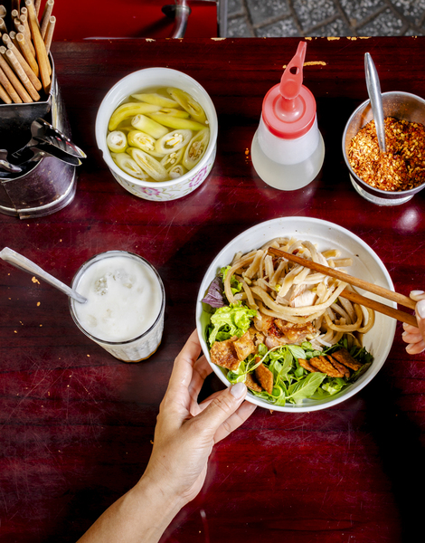 The classic Hoi An speciality - Cao Lau noodles