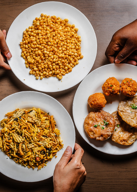 Chevda, an Indian snack mix