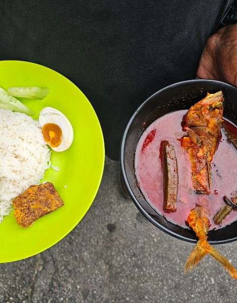 Sour spicy asam pedas - Melaka in a bowl