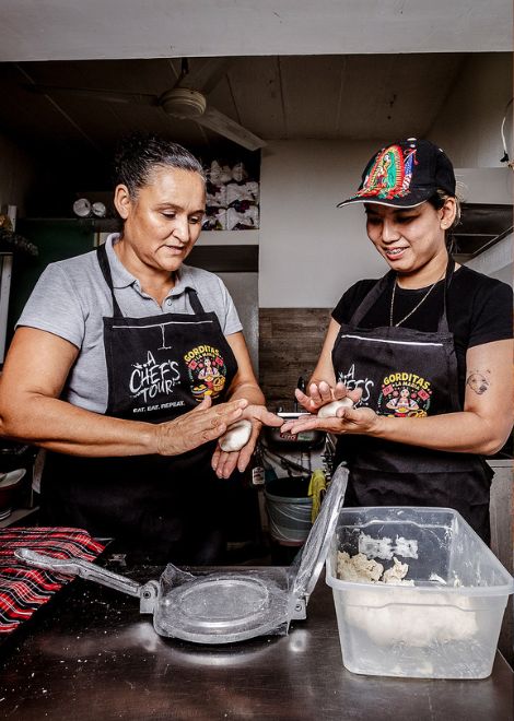 Visit a local spot for handmade gorditas