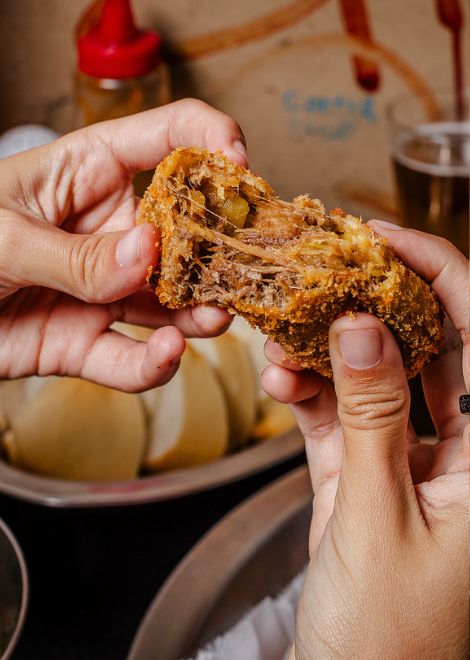 Croqueta de costela, beef rib croquettes