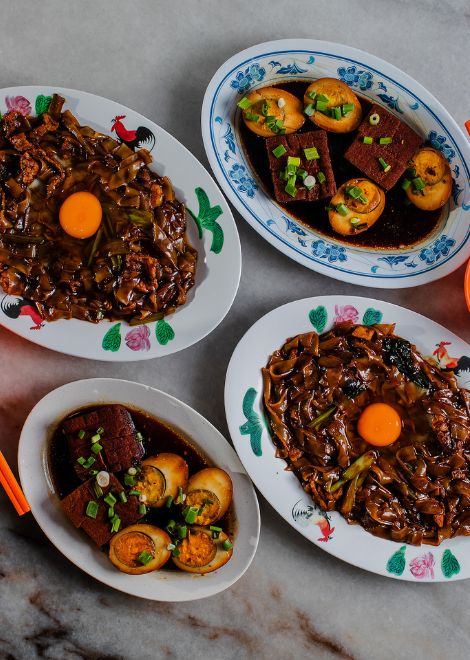A smoky, savoury plate of traditional yu kong hor.