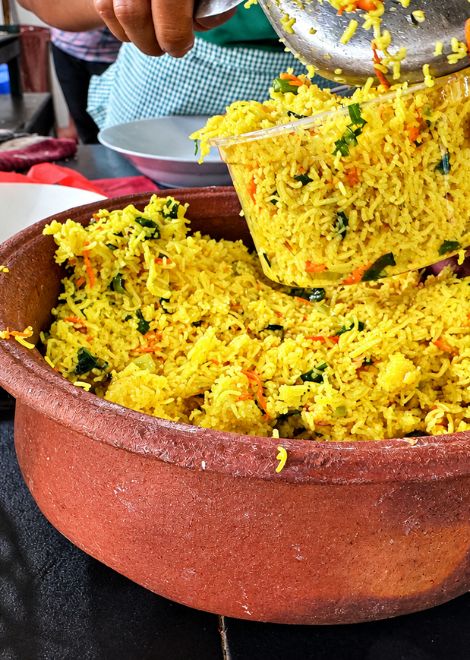 Fluffy, fragrant Sri Lankan rice, steamed to perfection.