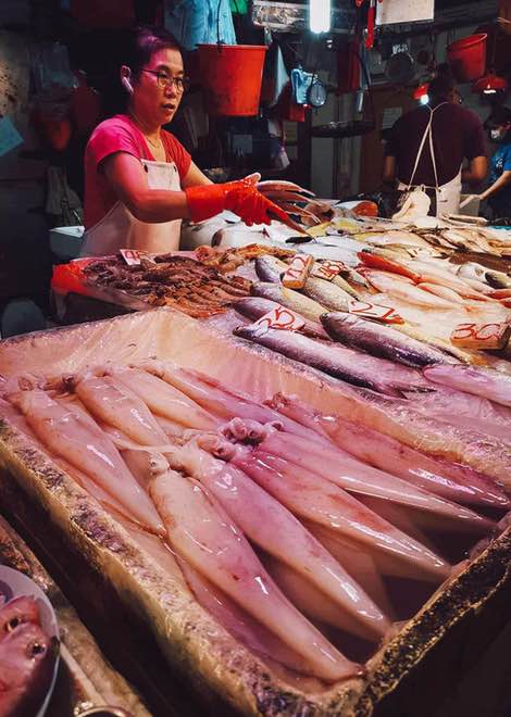Get your camera out in one of Hong Kong's best seafood markets