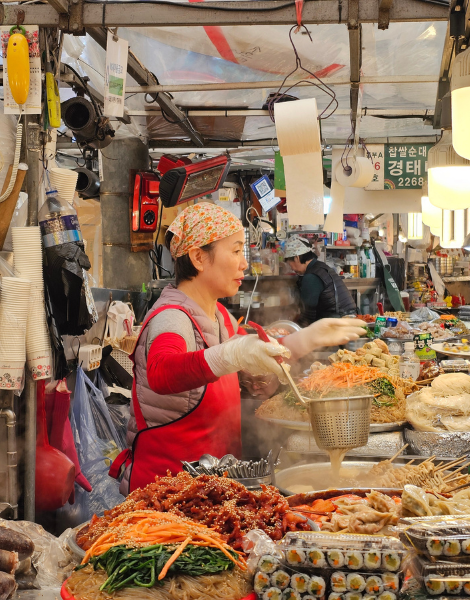 Our local guide will navigate the array of stalls