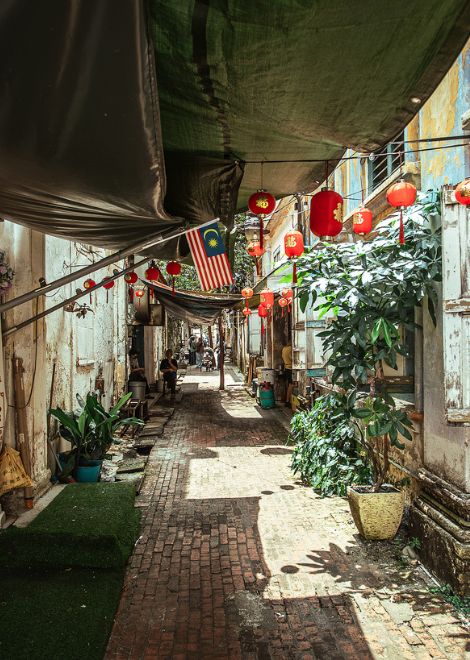 The historic streets of Ipoh. 