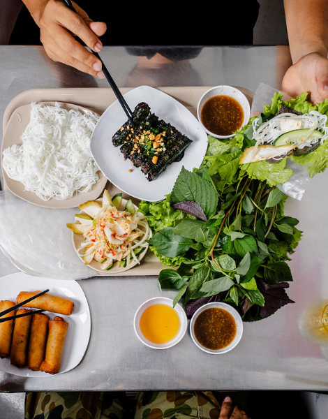 Succulent beef wrapped in lolot leaves