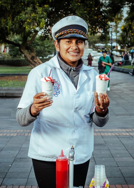 The street vendors of Quito.