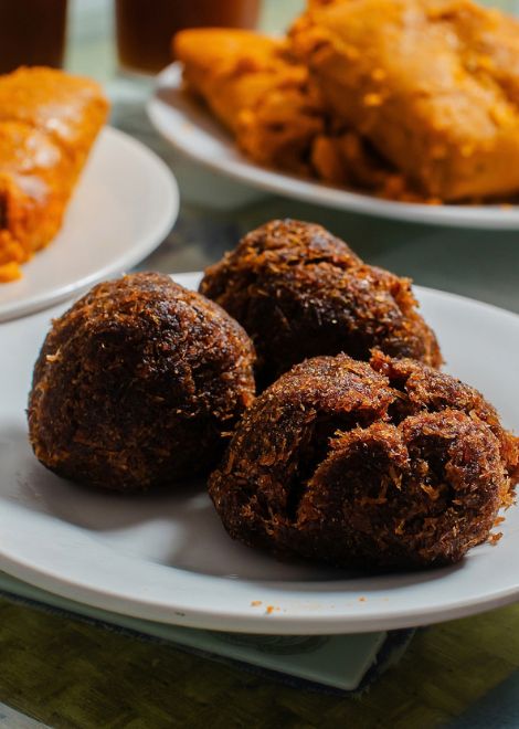 Sweet, chewy cocada packed with toasted coconut.