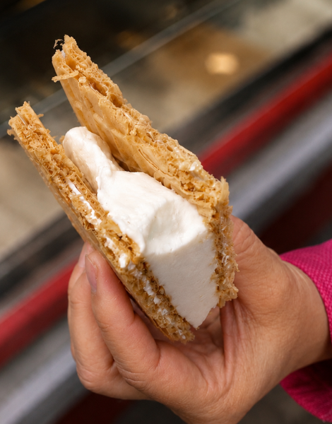 Tuck into Antalya's own dessert, burned ice cream