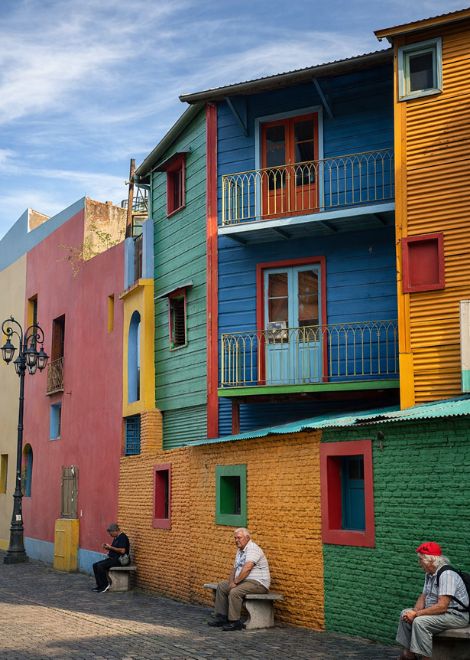 Start in the colourful neighbourhood of La Boca