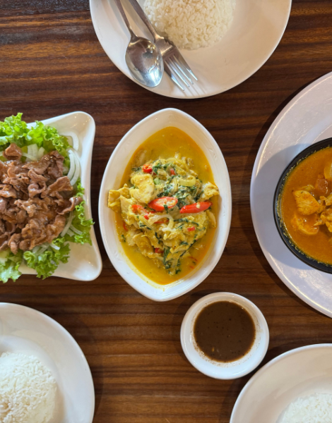 Amok, lok lak and Khmer curry - trio of authentic tastings