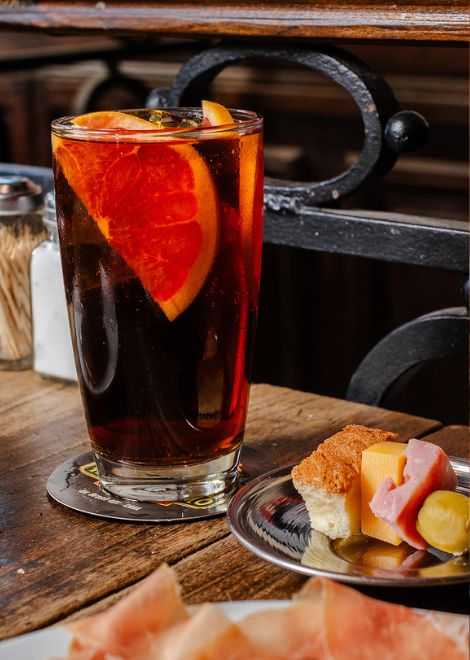 Pair these classic dishes with a glass of house vermouth, a timeless Porteño ritual