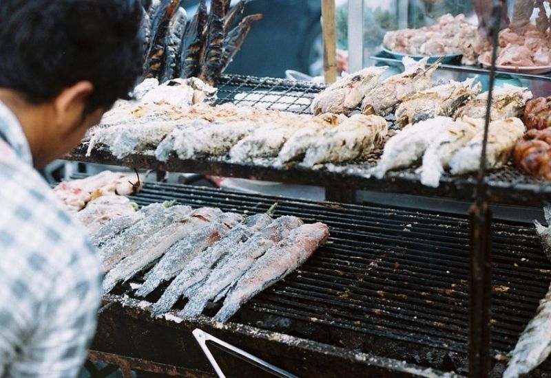 Thai seafood - pla pao