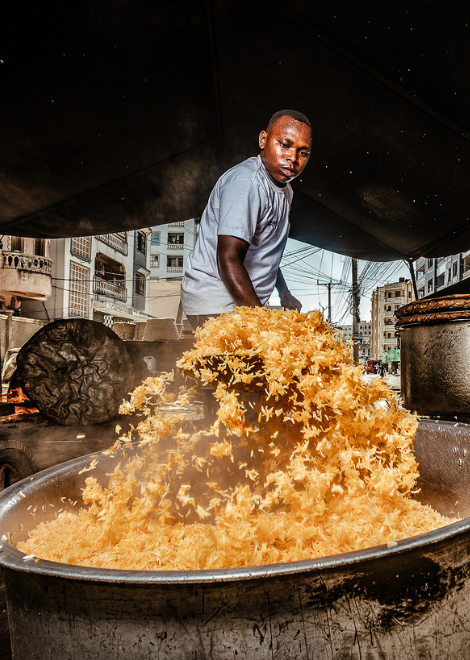 Taste this spiced rice dish from one of Mombasa's best biriyani vendors