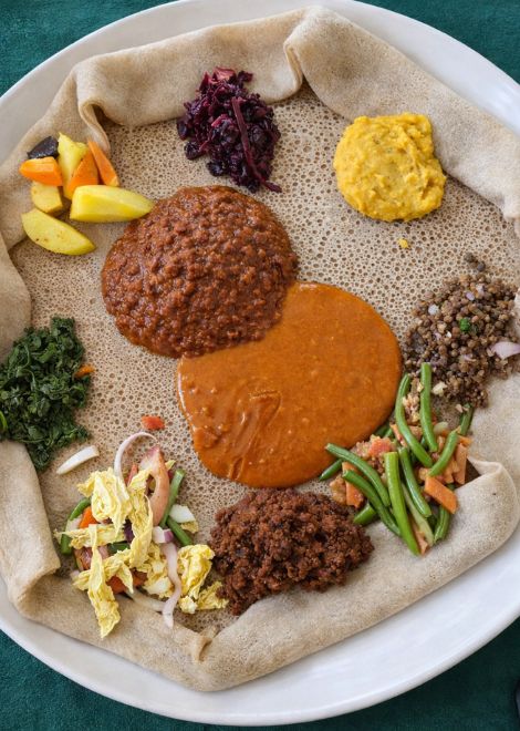 Understand by tangy injera pairs well with classic Ethiopian beyaynetu
