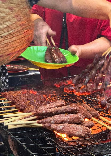 Follow the smoke to Phnom Penh's sizzling street grills.