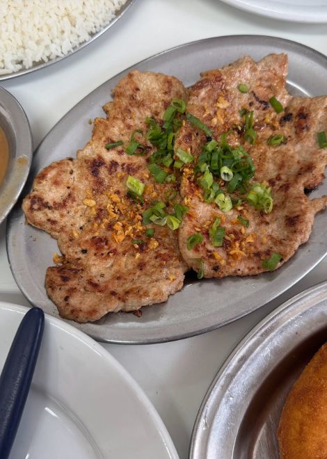 Miso pork cutlets, a Japanese Brazilian fusion in São Paulo's historic Japantown